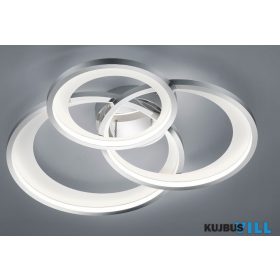   TRIO 673810306 GRANADA mennyezet lámpa incl.1x36W LED/4300Lm/3000K ↕10,5cm ↔71,5cm ↗ 63,5cm króm