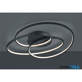   TRIO 673916032 GALE mennyezet lámpa incl.1x38,5W LED/5000Lm/3000K ↕13,5cm ↔60cm ↗ 43cm matt fekete