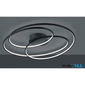  TRIO 673918032 GALE mennyezet lámpa incl.1x50W LED/7000Lm/3000K ↕14,5cm ↔80cm ↗ 65cm matt fekete