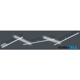   TRIO 674610507 INDIRA mennyezet lámpa incl.1x25W LED/3000Lm/3000K ↕6,5cm ↔245cm ↗ 50cm matt nikkel