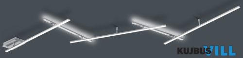 TR 674610507 INDIRA mennyezet lámpa incl.1x25W LED/3000Lm/3000K ↕6,5cm ↔245cm ↗ 50cm matt nikkel