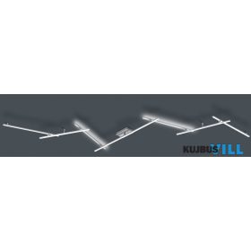   TRIO 674610707 INDIRA mennyezet lámpa incl.1x28W LED/3500Lm/3000K ↕6,5cm ↔345cm ↗ 58cm matt nikkel