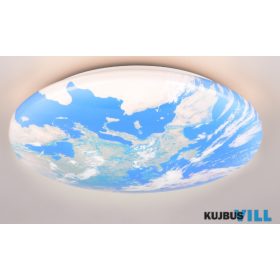   TRIO R67471100 TERRA mennyezet lámpa 15W SMD LED/1500lm/3000K ↕8,5cm Ø37cm IP44átlátszó