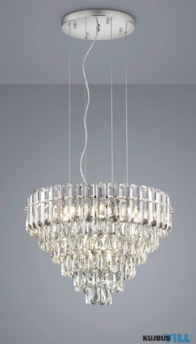 TR 367601206 MALIZIA függeszték 12xE14/40W Ø58cm ↕150cm króm, kristály