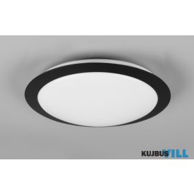   TRIO 680310132 UMBERTO mennyezet lámpa incl.1x12W LED/1160Lm/3000K ↕8cm Ø29cm matt fekete