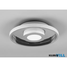   TRIO 680810306 ASCARI mennyezet lámpa incl.1x28W LED/3200Lm/3000K ↕6,8cm Ø30cm króm