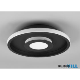   TRIO 680810332 ASCARI mennyezet lámpa incl.1x28W LED/3200Lm/3000K ↕6,8cm Ø30cm matt fekete