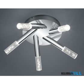   TRIO 682410506 BOLSA mennyezet lámpa incl.5x3,1W LED/310Lm/3000K ↕16,5cm Ø41,5cm króm