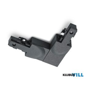   TRIO 702232 DUOLINE csatlakozó - ↕2cm ↔9cm ↗ 10cm matt fekete