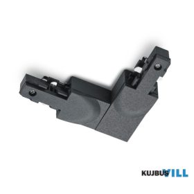   TRIO 702232A DUOLINE csatlakozó - ↕2cm ↔9cm ↗ 10cm matt fekete