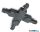 TR 702432 DUOLINE csatlakozó - ↕2cm ↔16cm ↗ 17cm matt fekete