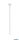 TR 703231 DUOLINE Suspension - ↕25cm Ø2,4cm matt fehér