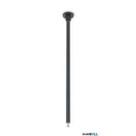 TRIO 703232 DUOLINE Suspension - ↕25cm Ø2,4cm matt fekete