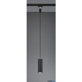   TRIO 73240132 DUOLINE függeszték excl.1xGU10 ↕180cm Ø6cm matt fekete