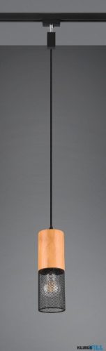 TR 73430132 TOSH függeszték excl.1xE27 ↕180cm Ø8cm matt fekete