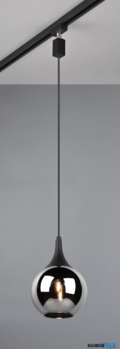 TR 73700132 DUOLINE függeszték excl.1xE14 ↕26,5cm, max.180cm ∅18cm matt fekete