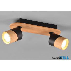   TRIO 801100232 ARUNI spotlámpa excl.2xGU10 ↕14,5cm ↔37cm ↗ 19cm Ø6,5cm matt fekete