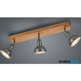   TRIO 803400367 DELHI spotlámpa excl.3xE14 ↕20,5cm ↔58cm ↗ 11,6cm antik nikkel
