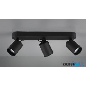   TRIO 803500332 PAGO spotlámpa excl.3xGU10 ↕15cm ↔41cm ↗ 7cm matt fekete