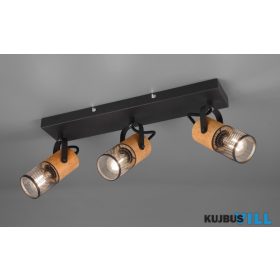   TRIO 804300332 TOSH spotlámpa excl.3xE14 ↕19,5cm ↔44cm ↗ 9cm matt fekete