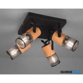   TRIO 804300432 TOSH spotlámpa excl.4xE14 ↕19,5cm ↔22cm ↗ 22cm matt fekete