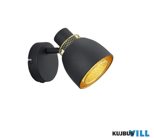TR R80811032 PUNCH spotlámpa excl.1xE14 ↕14cm ↔10cm ↗ 17cm matt fekete