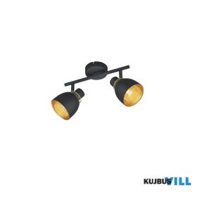   TRIO R80812032 PUNCH spotlámpa excl.2xE14 ↕20cm ↔28,5cm ↗ 10cm matt fekete
