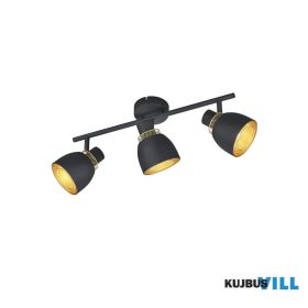   TRIO R80813032 PUNCH spotlámpa excl.3xE14 ↕20cm ↔45,5cm ↗ 10cm matt fekete
