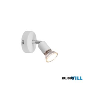   TRIO R80911031 PARIS spotlámpa excl.1xGU10 ↕11cm Ø8cm matt fehér