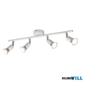   TRIO R80914031 PARIS spotlámpa excl.4xGU10 ↕13,5cm ↔50cm ↗ 8cm matt fehér