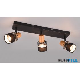   TRIO 811700332 NANDINI spotlámpa 3xE14/10W ↕17cm ↔58,5cm ↗8,5cm matt fekete