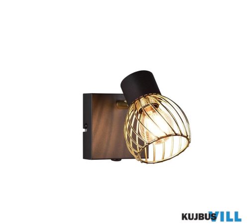TR 81381080 ARDON spotlámpa excl.1xE14 ↕16cm ↗ 11cm Ø9cm fekete-arany