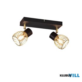   TRIO R81382080 ARDON spotlámpa excl.2xE14 ↕16cm ↔11cm ↗ 29,5cm fekete-arany