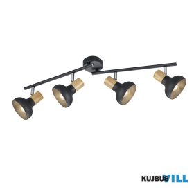   TRIO R81524032 LATIKA spotlámpa excl.4xE14 Ø10cm →70cm ↗14,5cm ↑18,5cm matt fekete