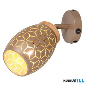   TRIO R81571765 BIDAR spotlámpa excl.1xE14/10W ↕17cm Ø12cm kávébarna