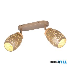   TRIO R81572065 BIDAR spotlámpa excl.2xE14/10W ↕27cm ↔28cm Ø12cm kávébarna