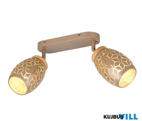 TR R81572065 BIDAR spotlámpa excl.2xE14/10W ↕27cm ↔28cm Ø12cm kávébarna