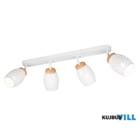   TRIO R81574031 BIDAR spotlámpa excl.4xE14/10W ↕27cm ↔74cm Ø12cm matt fehér