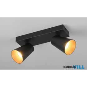   TRIO 817100232 SHARP spotlámpa excl.2xGU10 ↕16cm ↔28cm ↗8,5cm Ø8cm matt fekete