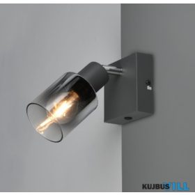   TRIO R81781042 CADIZ spotlámpa excl.1xE14 ↕9cm ↔9cm ↗15cm Ø7cm antracit