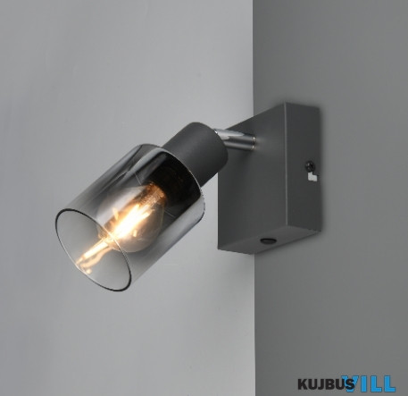 TR R81781042 CADIZ spotlámpa excl.1xE14 ↕9cm ↔9cm ↗15cm Ø7cm antracit