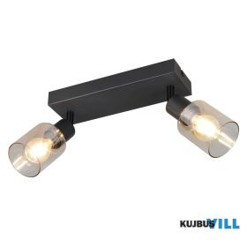   TRIO R81782032 CADIZ spotlámpa excl.2xE14 ↕17cm ↔27,5cm ↗8,5cm Ø7cm matt fekete-borostyán