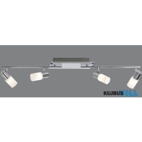   TRIO 821410405 CLAPTON spotlámpa incl.4x4,3W LED/430Lm/3000K ↕18,5cm ↔96,5cm ↗ 8cm csiszolt alumínium