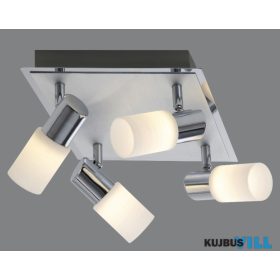   TRIO 821430405 CLAPTON spotlámpa incl.4x4,3W LED/430Lm/3000K ↕18,5cm ↔31cm ↗ 22cm csiszolt alumínium
