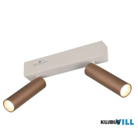   TRIO 849210265 AMBALA spotlámpa incl.2x5,5W LED/500lm/2300+3000+4000K ↕17,5cm ↔26cm ↗4cm kávébarna