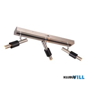   TRIO 855310307 IKARIS LED spotlámpa/3 24W/1350lm CCT ↕20,5cm ↔63cm ↗20,5cm matt nikkel