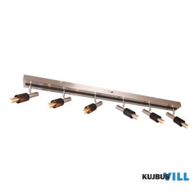   TRIO 855310607 IKARIS LED spotlámpa/6 48W/2700lm CCT ↕20,5cm ↔120cm ↗20,5cm matt nikkel