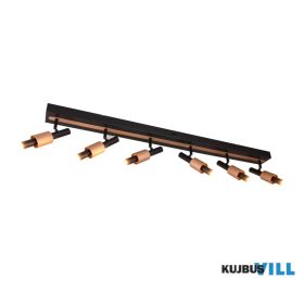   TRIO 855310632 IKARIS LED spotlámpa/6 48W/2700lm CCT ↕20,5cm ↔120cm ↗20,5cm matt fekete, kávé