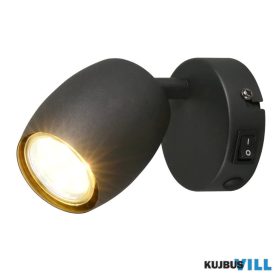   TRIO R86261732 NANCY spotlámpa excl.1xGU10 ↕14cm ↔9,5cm ↗8cm Ø7cm matt fekete