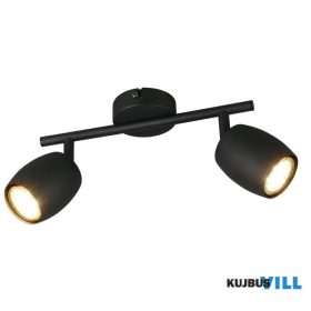   TRIO R86262032 NANCY spotlámpa excl.2xGU10 ↕15,5cm ↔27,5cm ↗8cm Ø7cm matt fekete